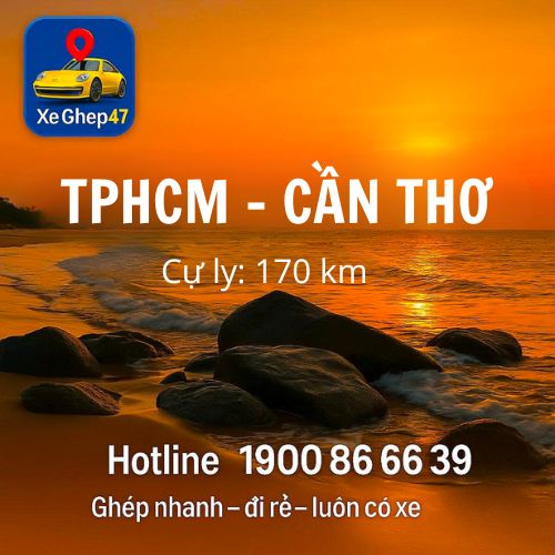 Xe ghép TP.HCM đi Cần Thơ